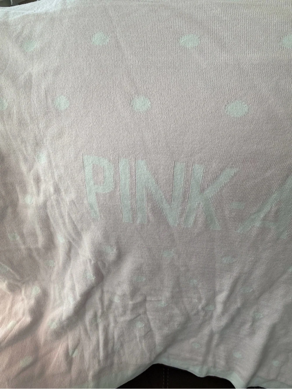 Kate Spade Pale Pink Dot 'PINK-A-BOO' Baby Blanket